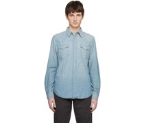 Blue Slim-Fit Shirt