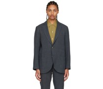 Gray Linen Blazer