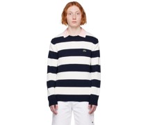 Navy & White Striped Sweater