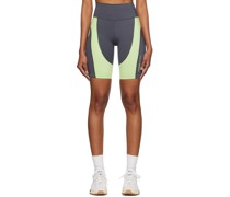 Gray & Green Sanz Bike Shorts