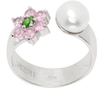 White Gold Flower Ring
