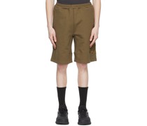 Khaki Cotton Shorts