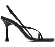 Black Wishbone 90 Heeled Sandals