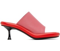 Red & Pink Bumper-Tube Mules