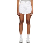 White Annabelle Denim Shorts