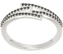 SSENSE Exclusive Silver Dusted Bolt Ring