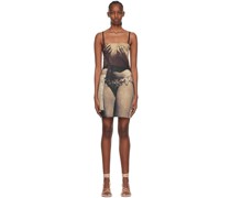 SSENSE Exclusive Brown Recycled Polyester Mini Dress
