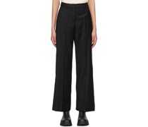 Black Bottomsup Trousers