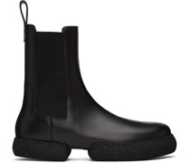 Black Platform Chelsea Boots