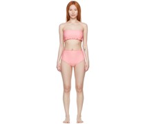 Pink Nylon Bikini
