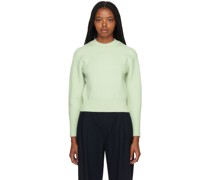 Green Wide Sleeve Sweater