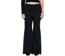 Black Wide-Leg Lounge Pants