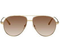 Gold Santos de Aviator Sunglasses