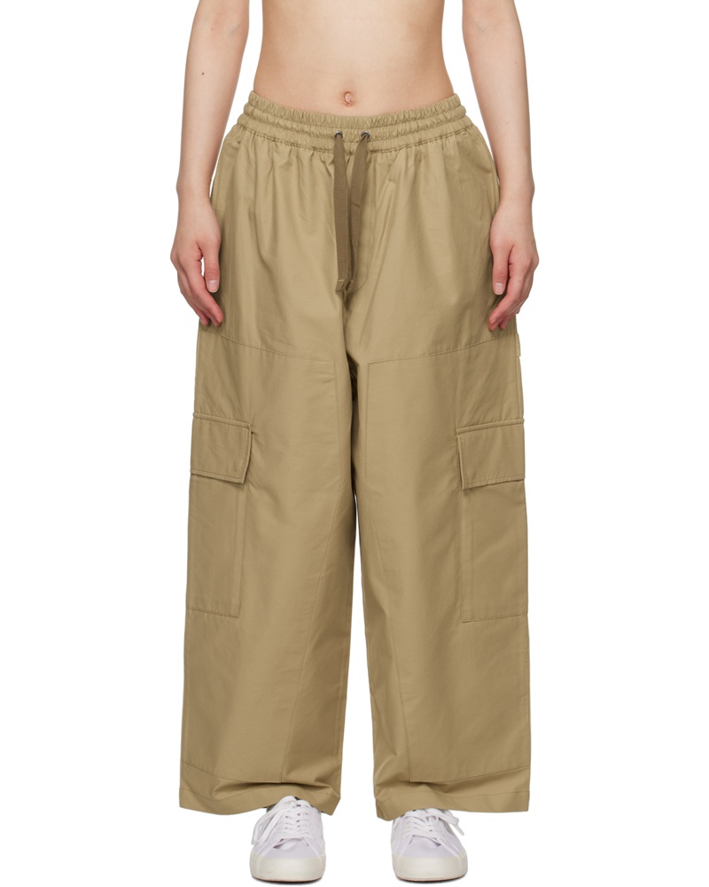 Kitsuné Damen Beige Drawstring Trousers