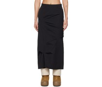 Black Vesinet Midi Skirt