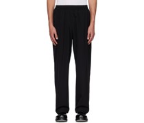 Black Relaxed-Fit Trousers