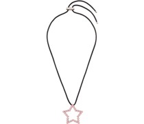 SSENSE Exclusive Black & Pink Star Necklace