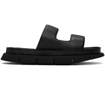 Black Intagliato Sandals