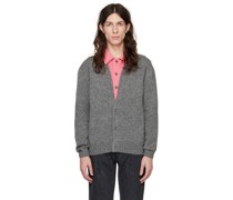 Gray & Pink Layered Cardigan