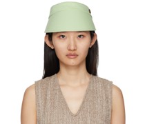 Reversible Green Cotton Patty Visor