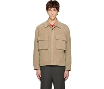 Khaki Press-Stud Jacket