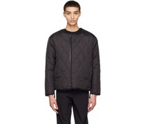 Black Military Reversible Down Jacket