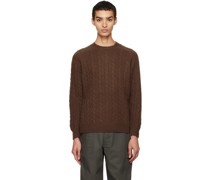 Brown Cable Sweater