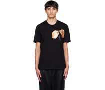 Black Hand Embroidery T-Shirt