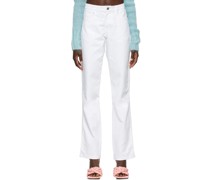 White Classic Carpenter Jeans
