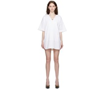 White Hooded Minidress