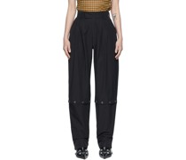 Black Cotton Trousers