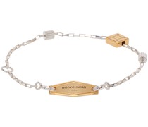 Silver & Gold Cable Chain Bracelet
