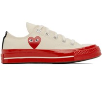 Off-White & Red Converse Edition Chuck 70 Sneakers
