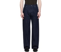 Navy Pinched Seam Jeans