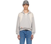 SSENSE Exclusive Gray Half-Zip Sweatshirt