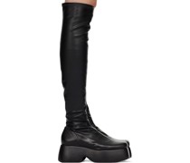 Black Hustler Tall Boots