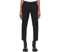 Navy Straight Trousers