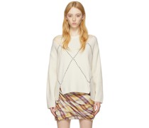 Off-White Merino Wool Sweater