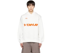 White Graphic Hoodie