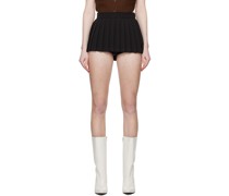 SSENSE Exclusive Black Pleated Skort