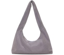 Purple Crystal Mesh Armpit Bag