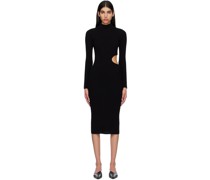 Black Vallo Midi Dress