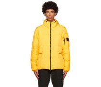 Yellow Crinkle Rep Down Jacket