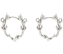 Silver Flame Earrings