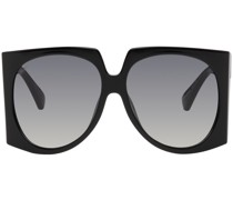 Black Oversized Oval Sunglasses
