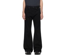 Black Relaxed-Fit Jeans