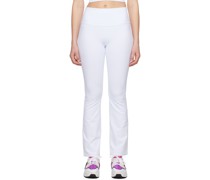 White Airbrush 7/8 Bootcut Leggings