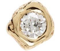 Gold 3 mm Diamond Stud Single Earring