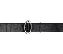 Black Pin-Buckle Belt
