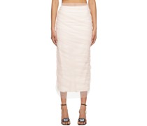 Pink & White Diana Midi Skirt